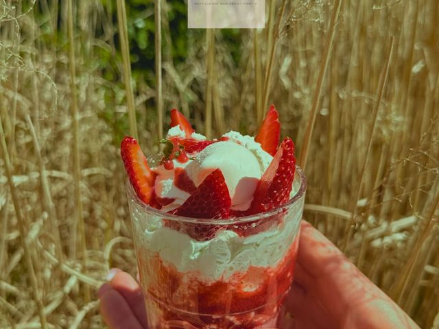 La Table du Parc Vacherin vanille / fraise